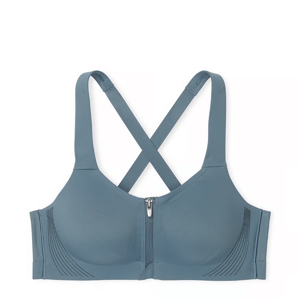 VSX // Knockout™ Front-Close Sports Bra 36B NWOT Dark Steel